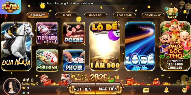 Danh mục game đổi thưởng tại IWIN hấp dẫn