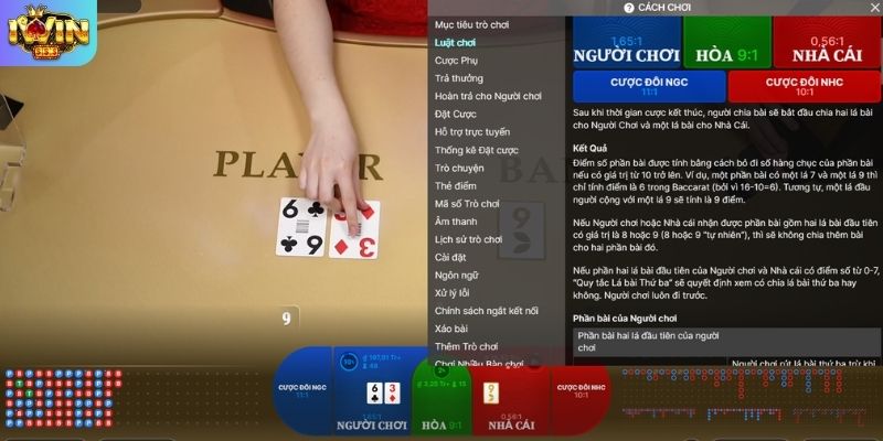 Cách tính điểm Baccarat ví dụ tổng điểm và quy tắc