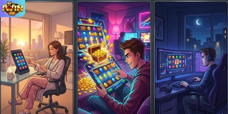 Dữ liệu khung giờ chơi nổ hũ tối ưu tại sảnh IWIN