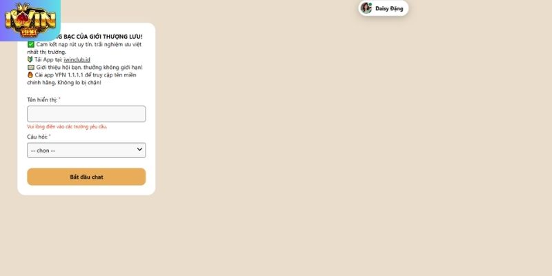 Tốc độ phản hồi chất lượng dịch vụ chăm sóc khách hàng IWIN 24/7