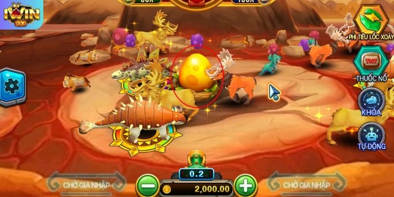 Vật phẩm Trứng Vàng chứa hỏa lực đặc biệt Dragon Master IWIN